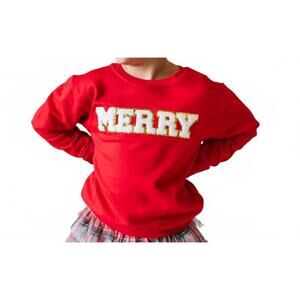 NEW SWEET WINK merry sweatshirt in red